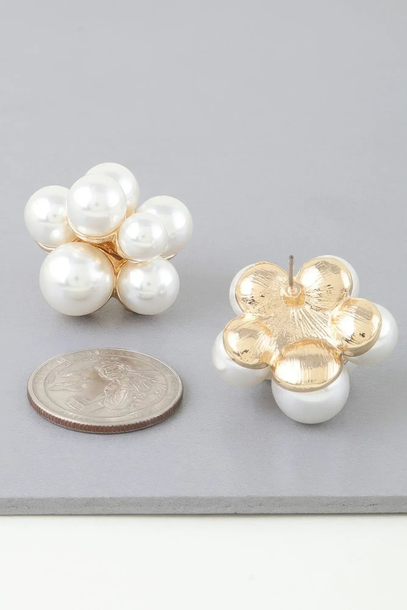 Pearl Flower Bundle Stud Earrings | Mixtshop LLC