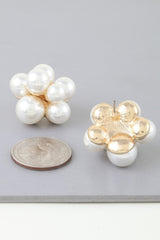 Pearl Flower Bundle Stud Earrings | Mixtshop LLC