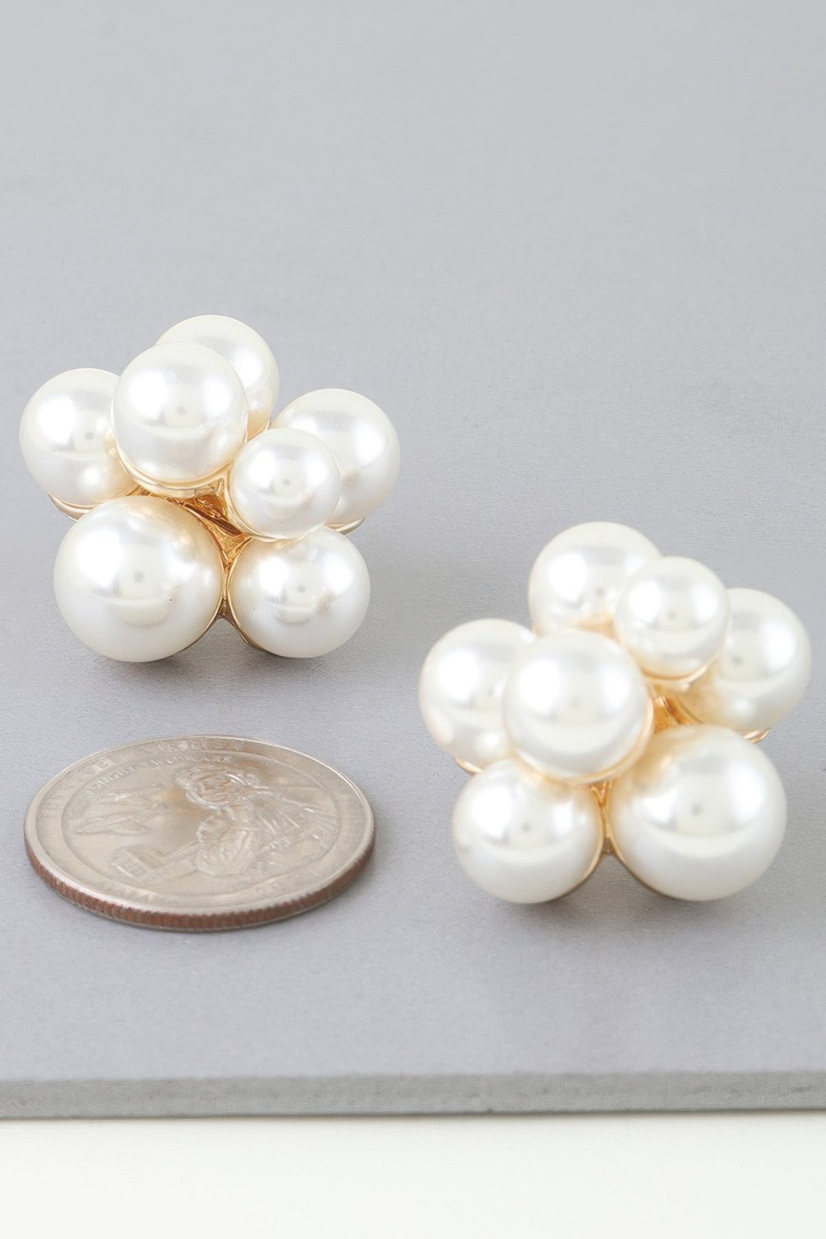 Pearl Flower Bundle Stud Earrings | Mixtshop LLC