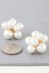 Pearl Flower Bundle Stud Earrings | Mixtshop LLC