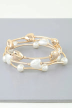 Simple Heart Beaded Wrap Bracelet | Mixtshop LLC