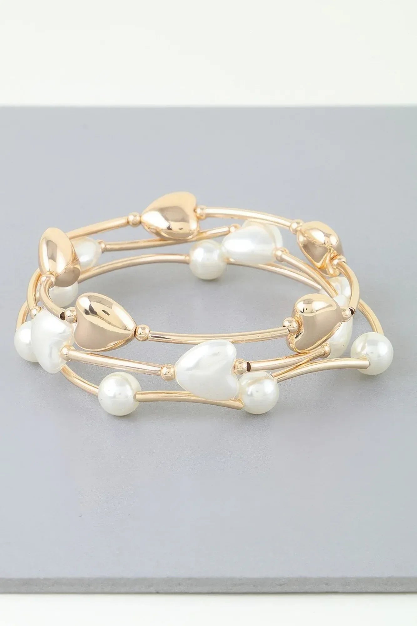 Simple Heart Beaded Wrap Bracelet | Mixtshop LLC