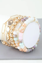 Multicolor Crystal Beaded Bracelet | Mixtshop LLC