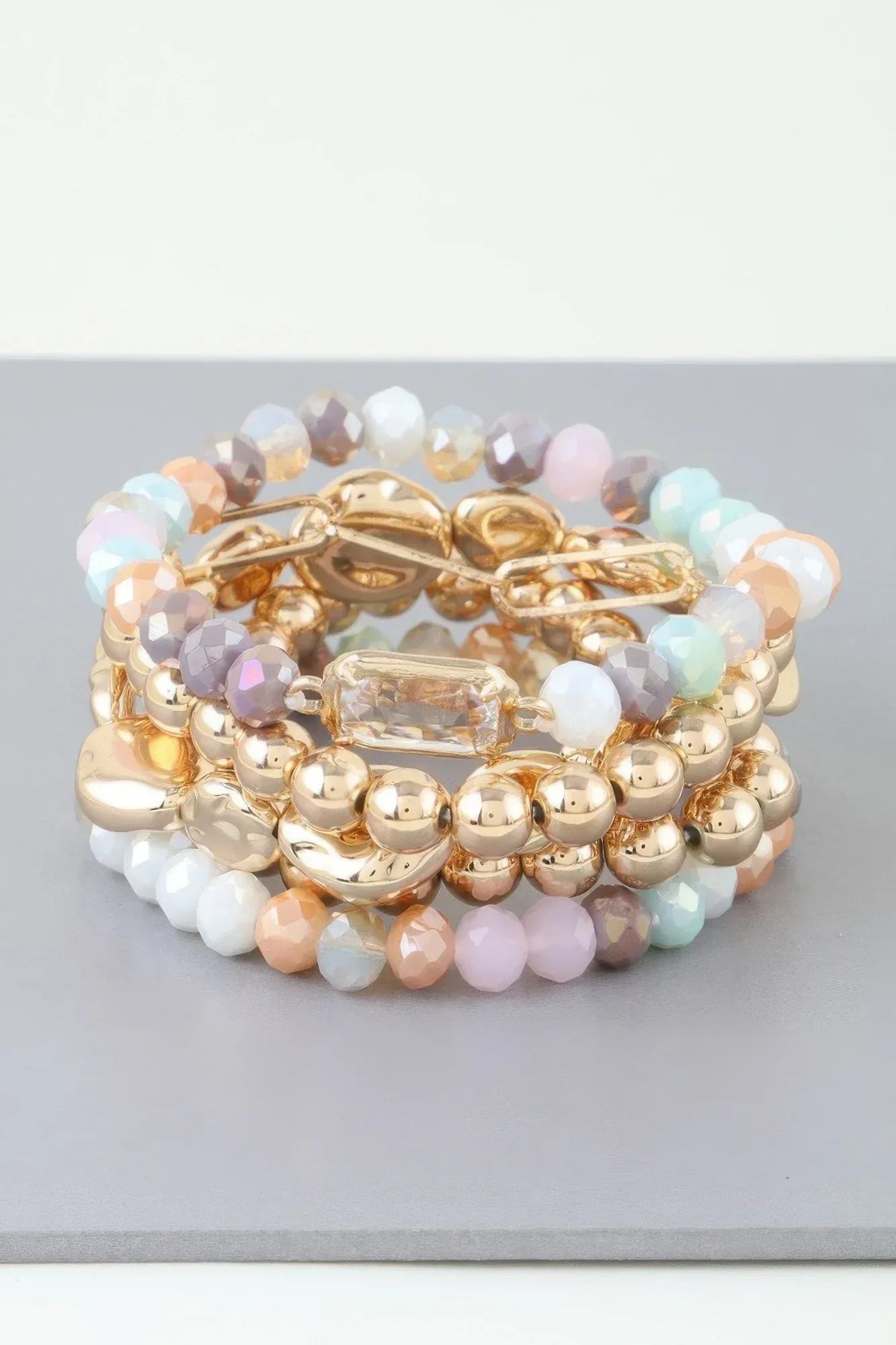 Multicolor Crystal Beaded Bracelet | Mixtshop LLC