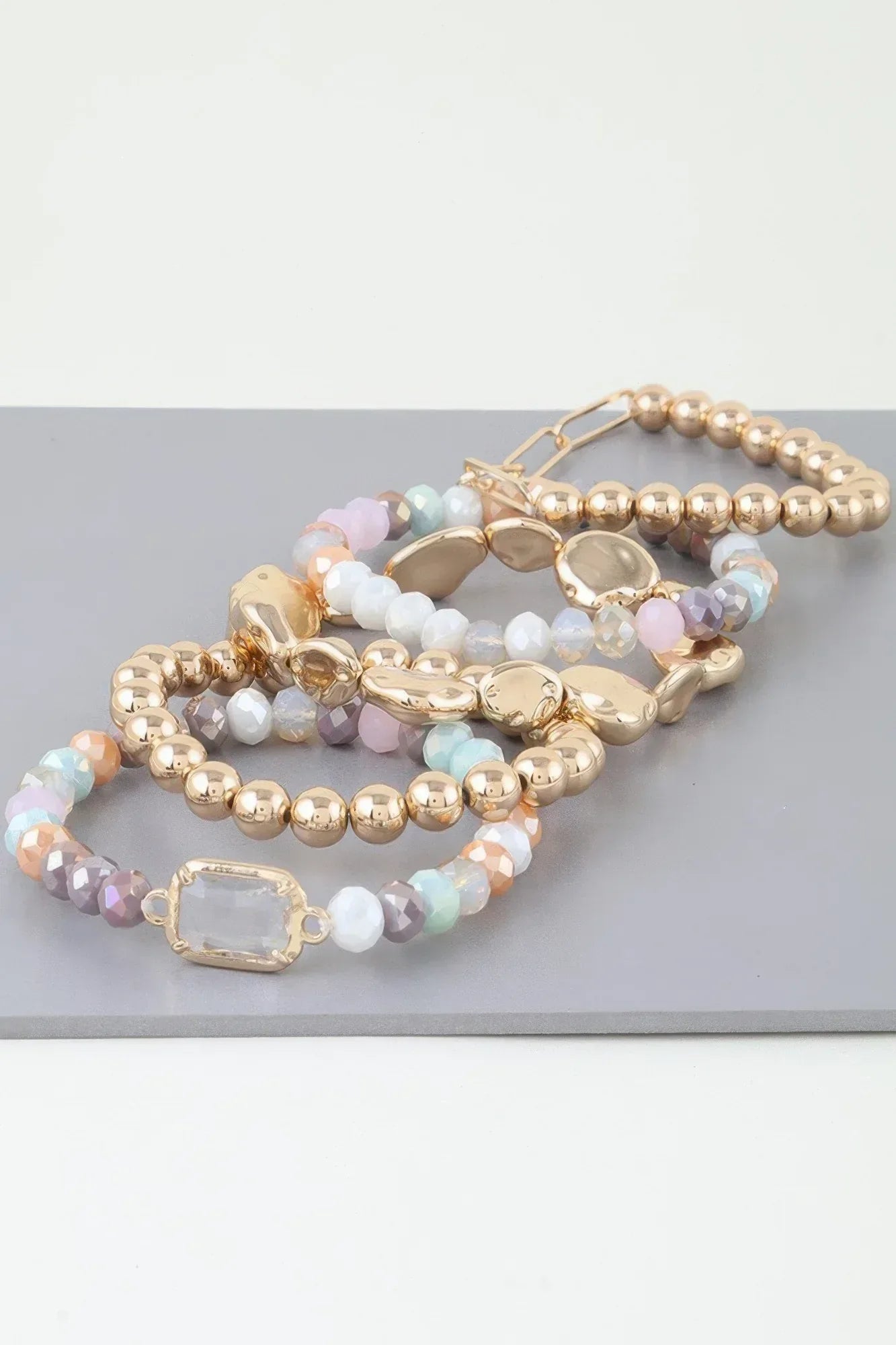 Multicolor Crystal Beaded Bracelet | Mixtshop LLC