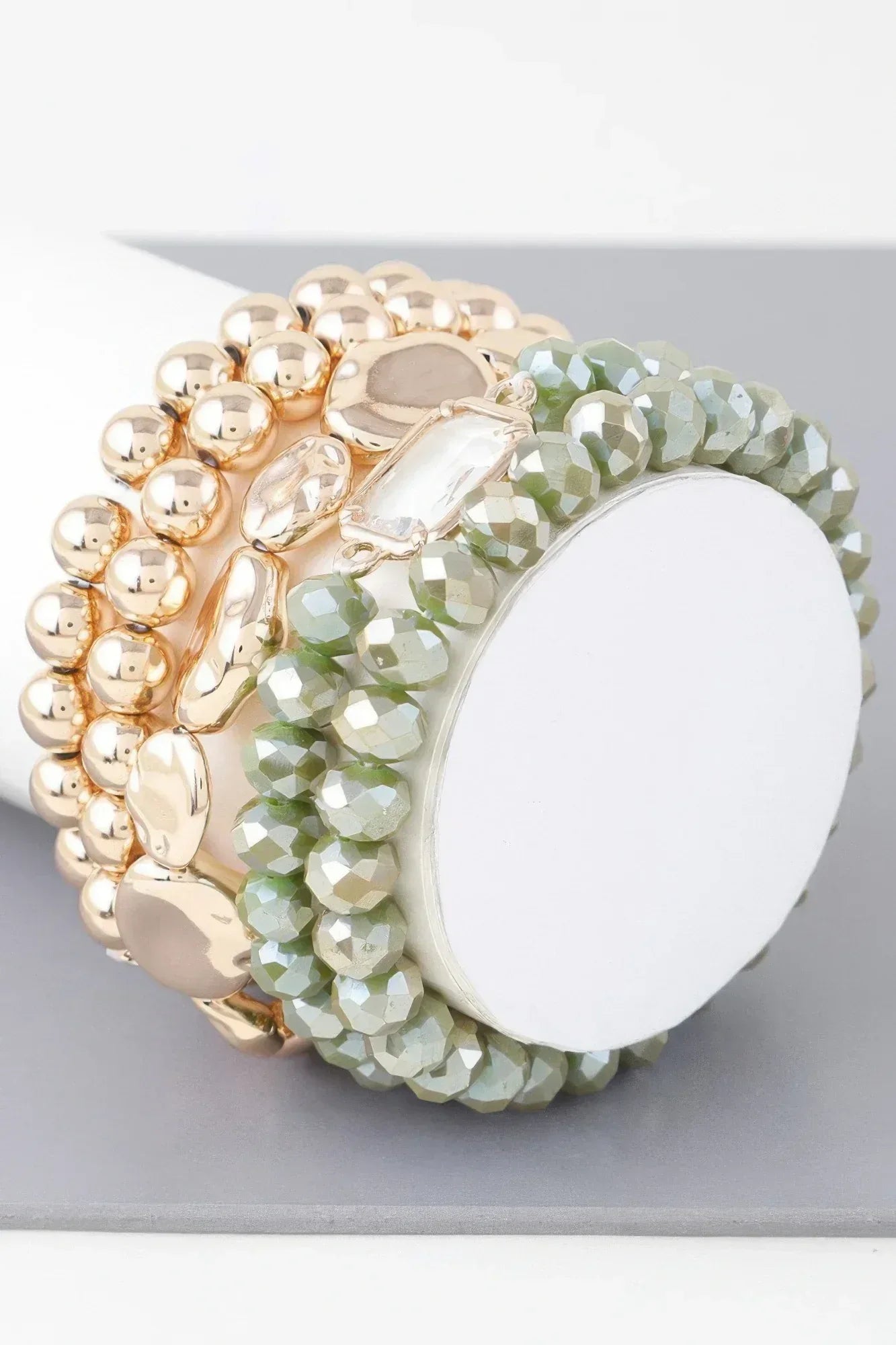 Multicolor Crystal Beaded Bracelet Secondary image