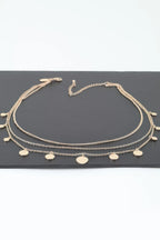 Triple Round Charm Chain Necklace | Mixtshop LLC