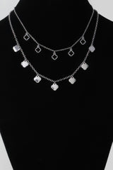 Double Clover Charm Chain Necklace | Mixtshop LLC
