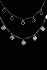 Double Clover Charm Chain Necklace | Mixtshop LLC