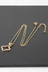 Modest Jeweled Clover Pendant Necklace | Mixtshop LLC
