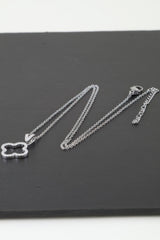 Modest Jeweled Clover Pendant Necklace | Mixtshop LLC