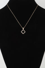 Modest Jeweled Clover Pendant Necklace | Mixtshop LLC