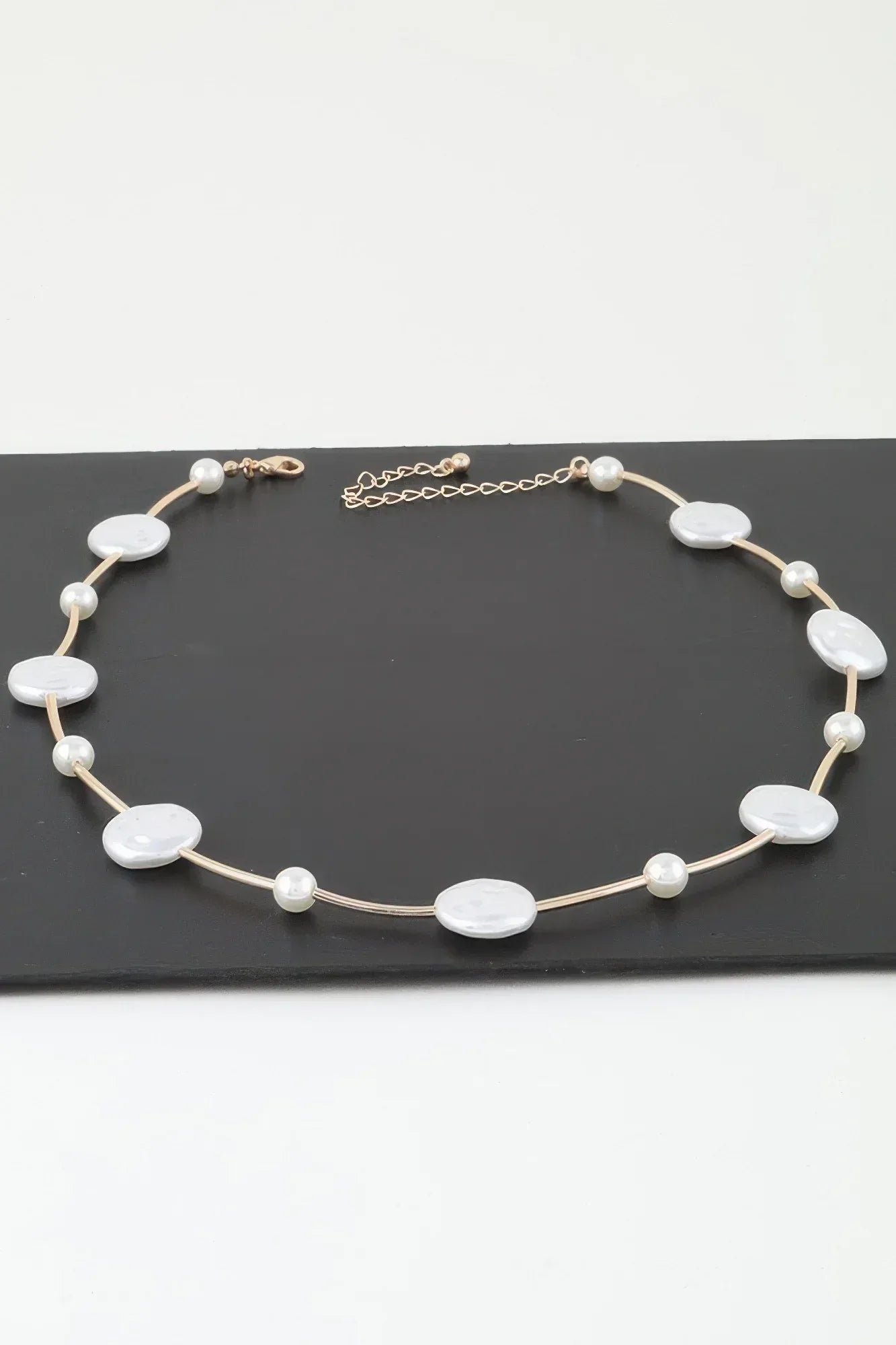 Modern Stone Beaded Charm Necklace Secondary image