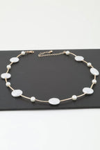Modern Stone Beaded Charm Necklace | Mixtshop LLC