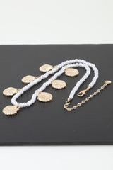 Clamshell Charm Pearl Necklace | Mixtshop LLC