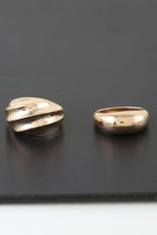 Shiny Swirl Duo Rings | Mixtshop LLC