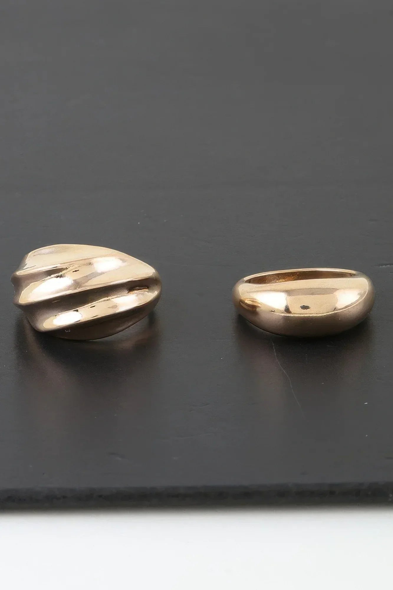 Shiny Swirl Duo Rings | Mixtshop LLC