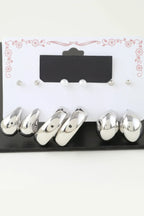Multi Shiny Modern Hoop Earrings Set | Mixtshop LLC