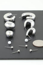 Multi Shiny Modern Hoop Earrings Set | Mixtshop LLC