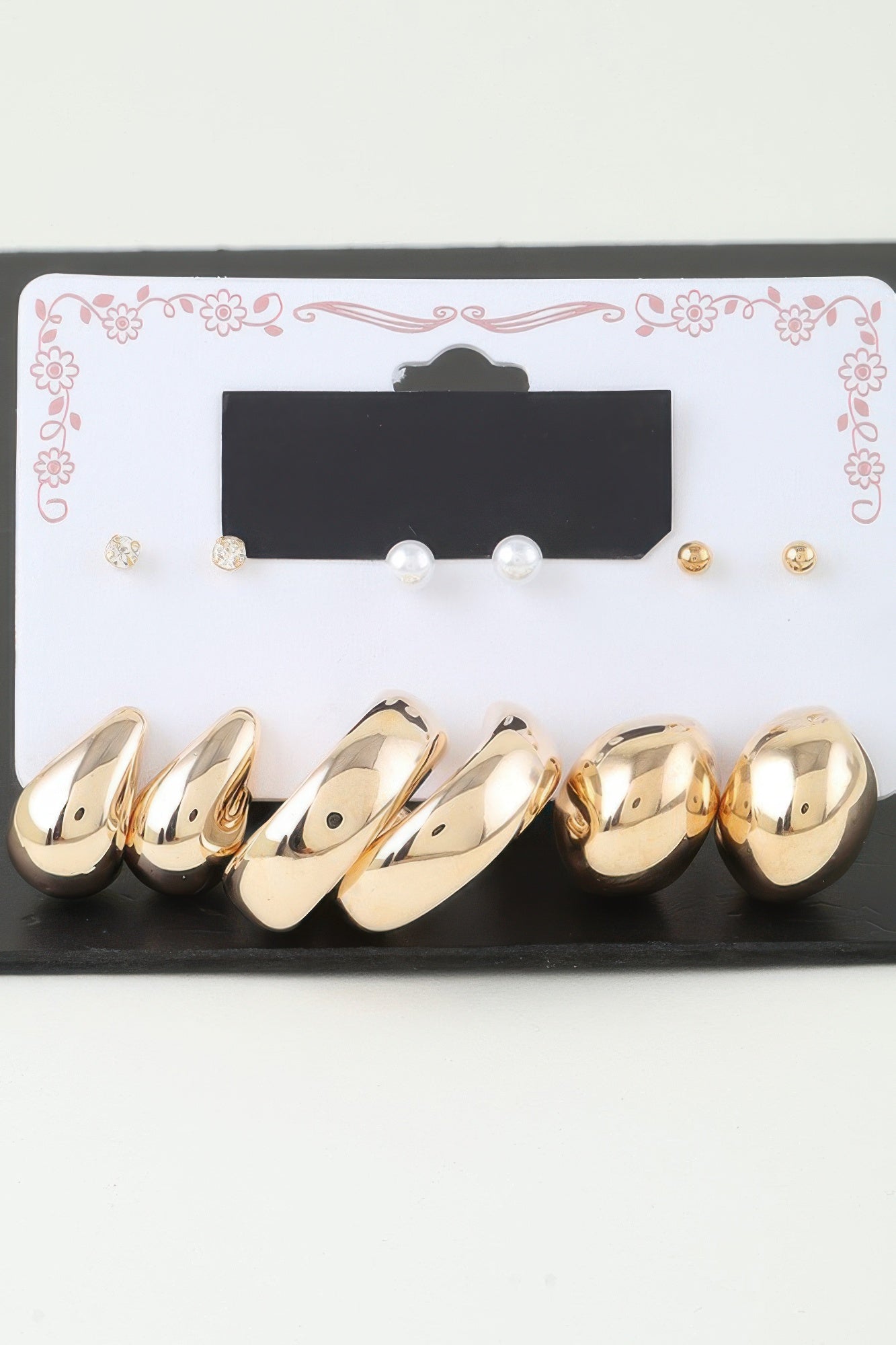 Multi Shiny Modern Hoop Earrings Set | Mixtshop LLC