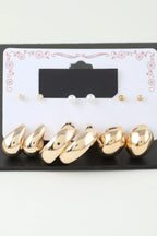 Multi Shiny Modern Hoop Earrings Set | Mixtshop LLC