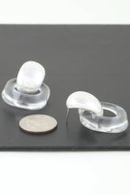 Modern Transparent Drop Earrings | Mixtshop LLC
