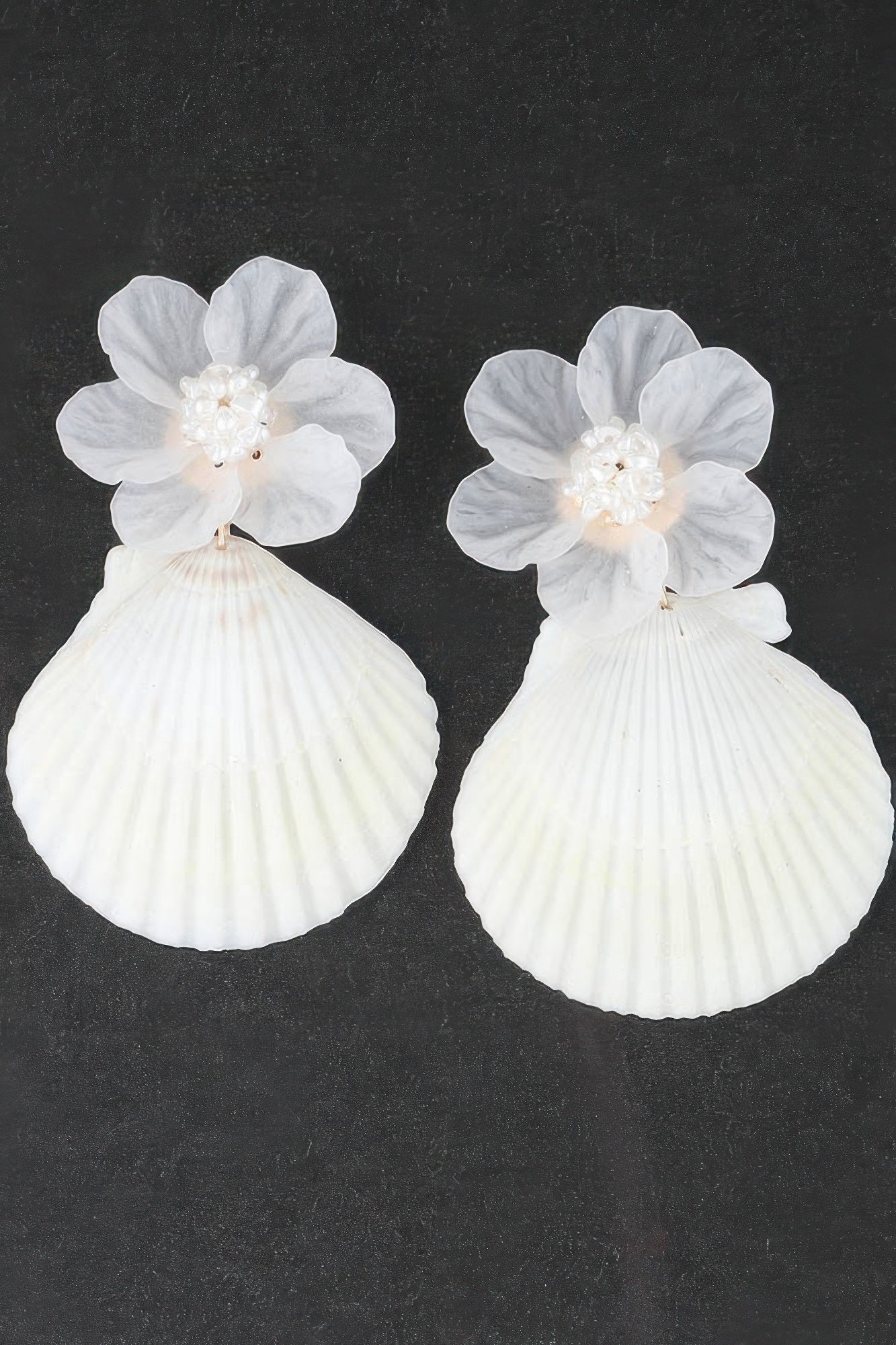 Flower Shell Drop Earrings | Mixtshop LLC