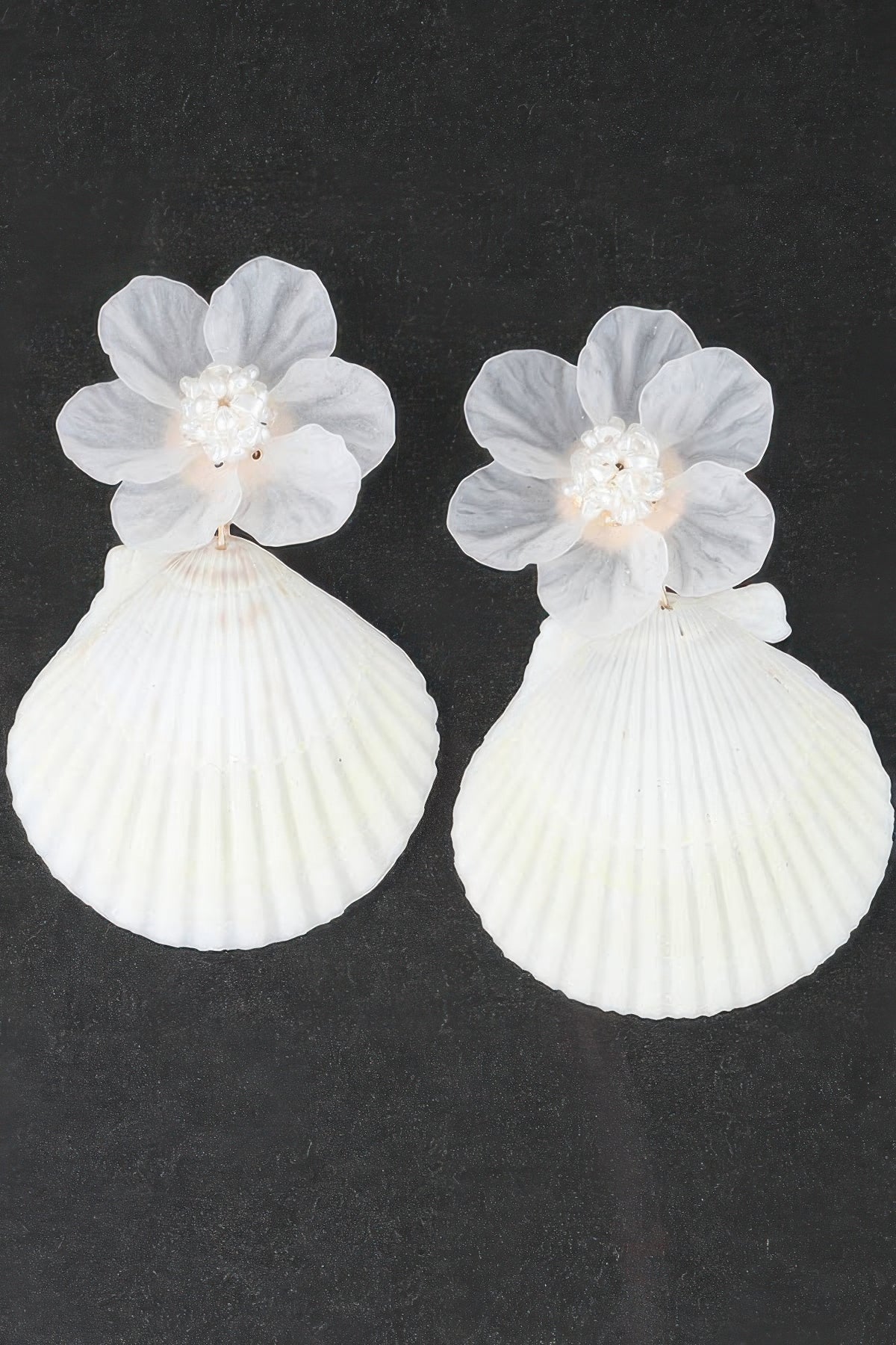 Flower Shell Drop Earrings | Mixtshop LLC