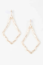 Shiny Hammered Kite Earrings | Mixtshop LLC