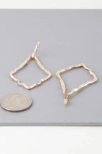 Shiny Hammered Kite Earrings | Mixtshop LLC