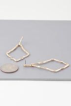 Shiny Hammered Kite Earrings | Mixtshop LLC