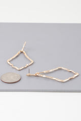 Shiny Hammered Kite Earrings | Mixtshop LLC