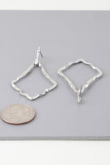 Shiny Hammered Kite Earrings | Mixtshop LLC