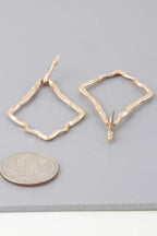 Shiny Hammered Kite Earrings | Mixtshop LLC
