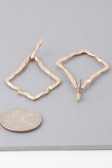 Shiny Hammered Kite Earrings | Mixtshop LLC