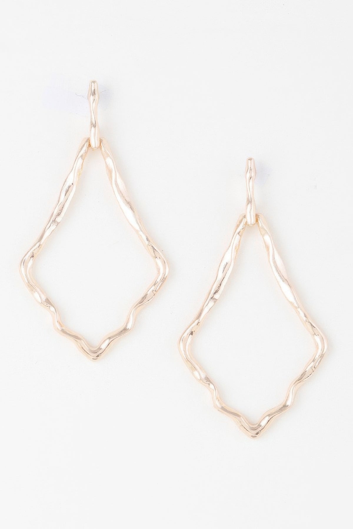 Shiny Hammered Kite Earrings | Mixtshop LLC
