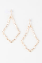 Shiny Hammered Kite Earrings | Mixtshop LLC