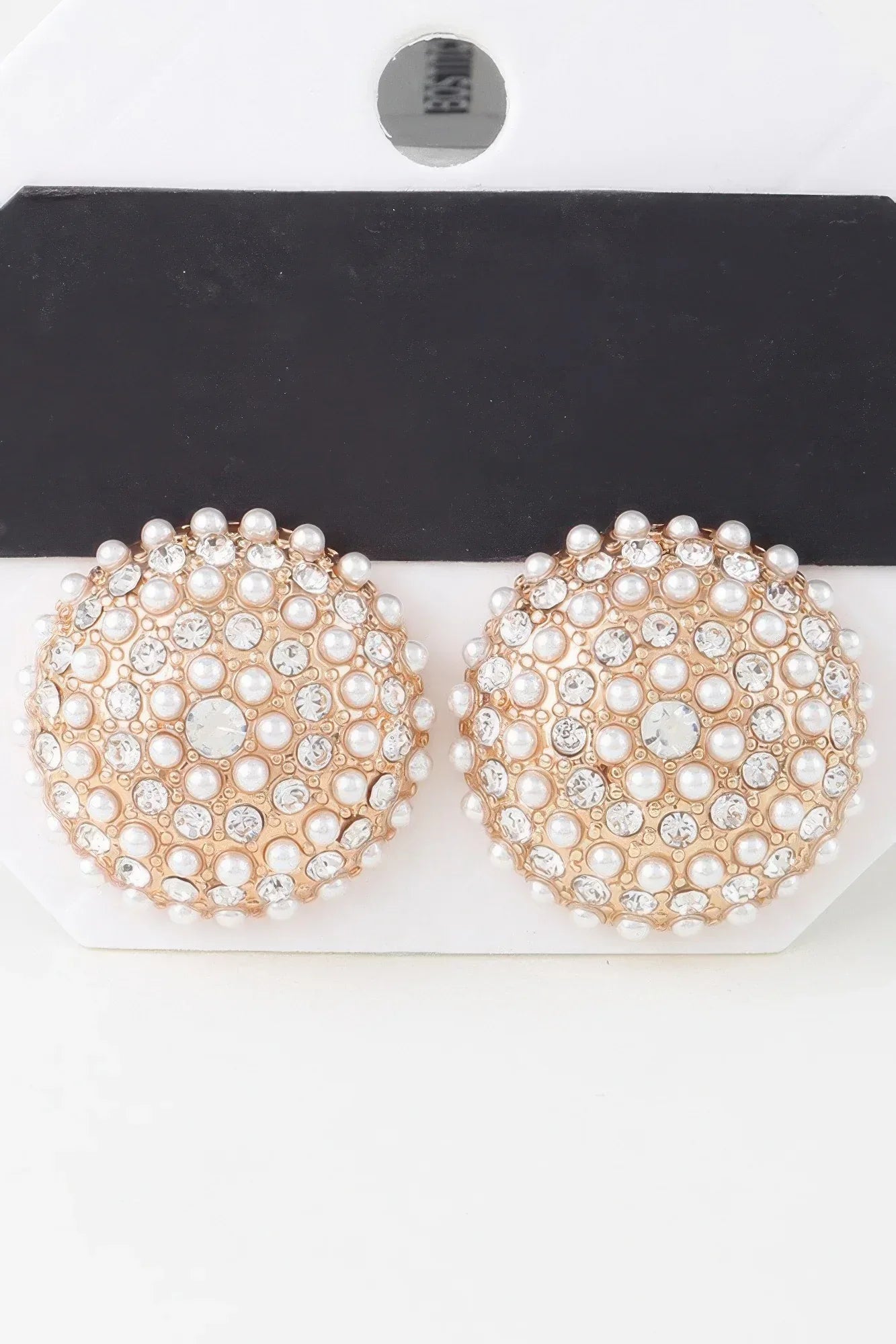 Pearled Dome Stud Earrings | Mixtshop LLC Main image