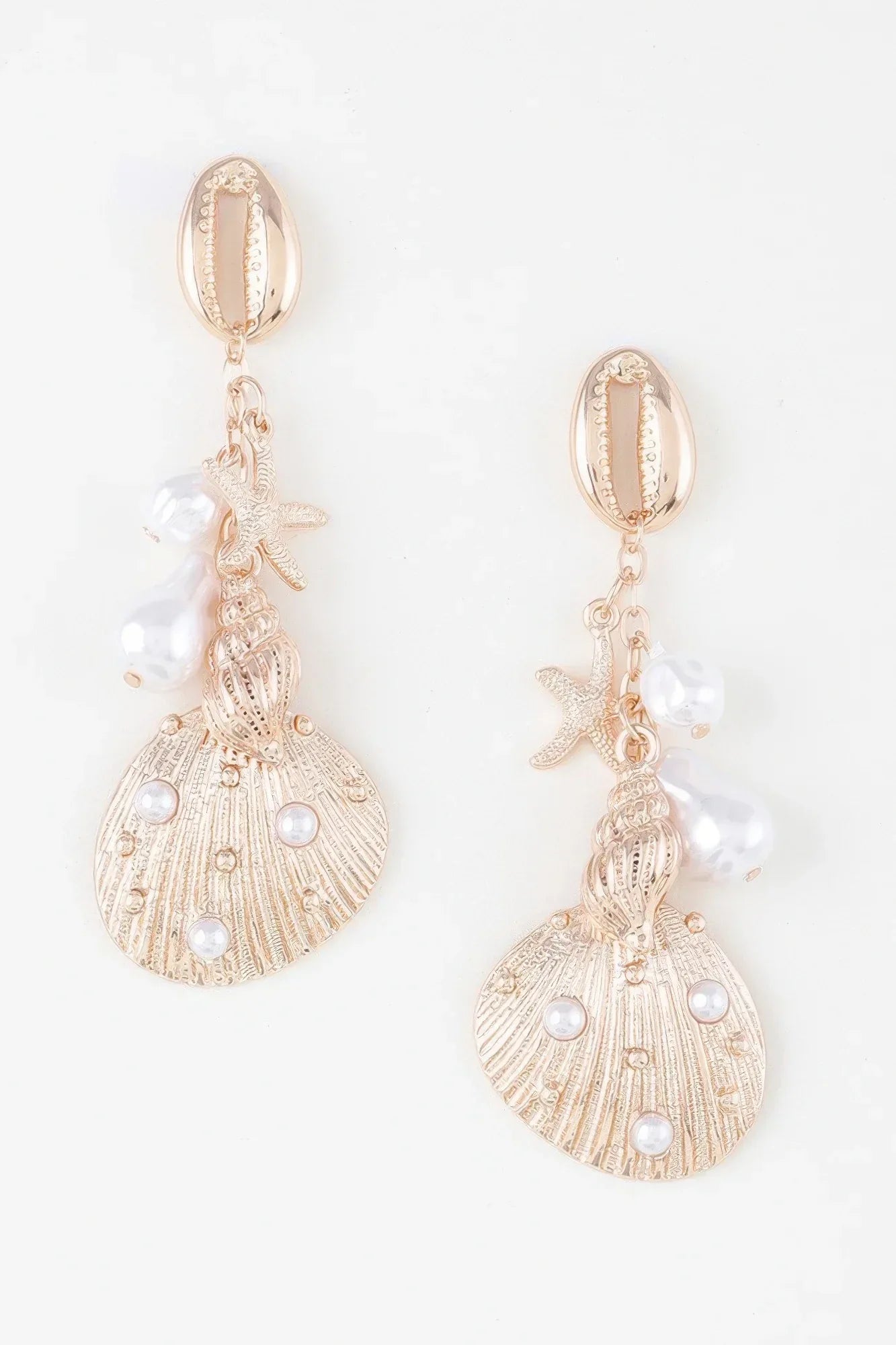 Pearled Under The Sea Drop Earrings | Mixtshop LLC Main image