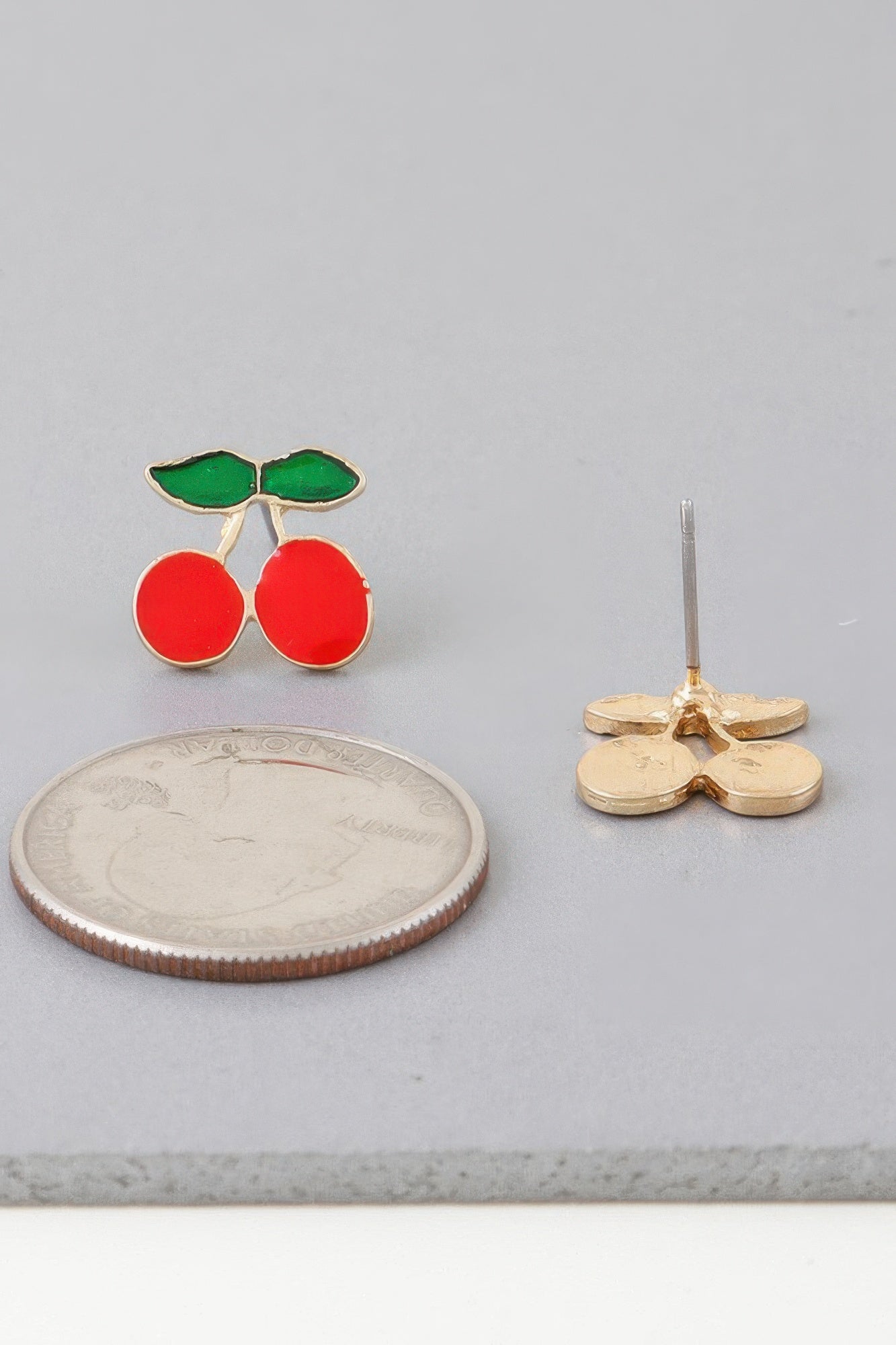 Cute Cherry Stud Earrings | Mixtshop LLC