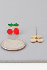 Cute Cherry Stud Earrings | Mixtshop LLC