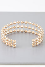 Wide Triple Beaded Cuff Bracelet | Mixtshop LLC