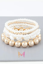 Multi Heart Stone Beaded Bracelet | Mixtshop LLC