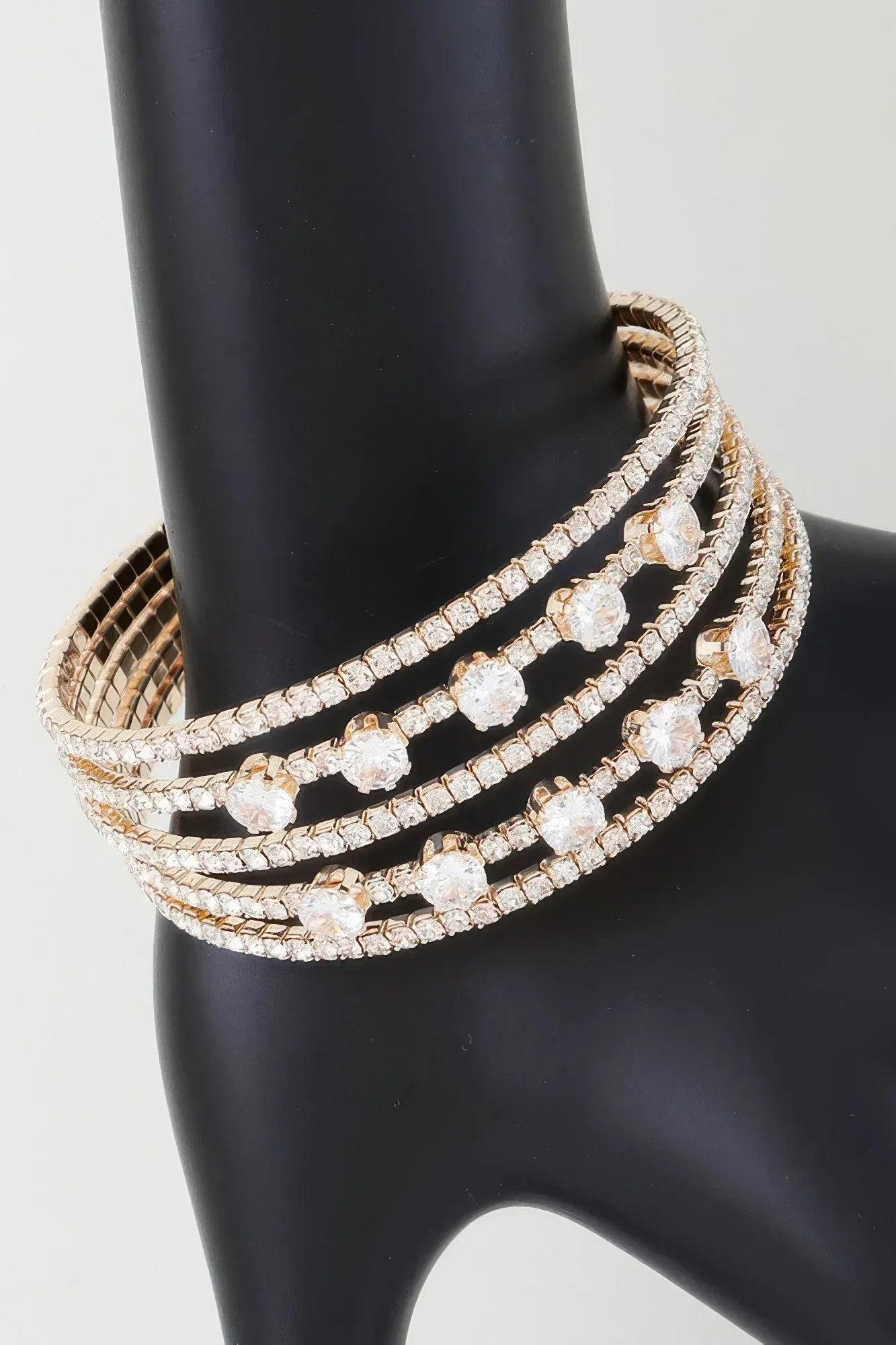 Multi Jeweled Cuff Bracelet | Mixtshop LLC Main image