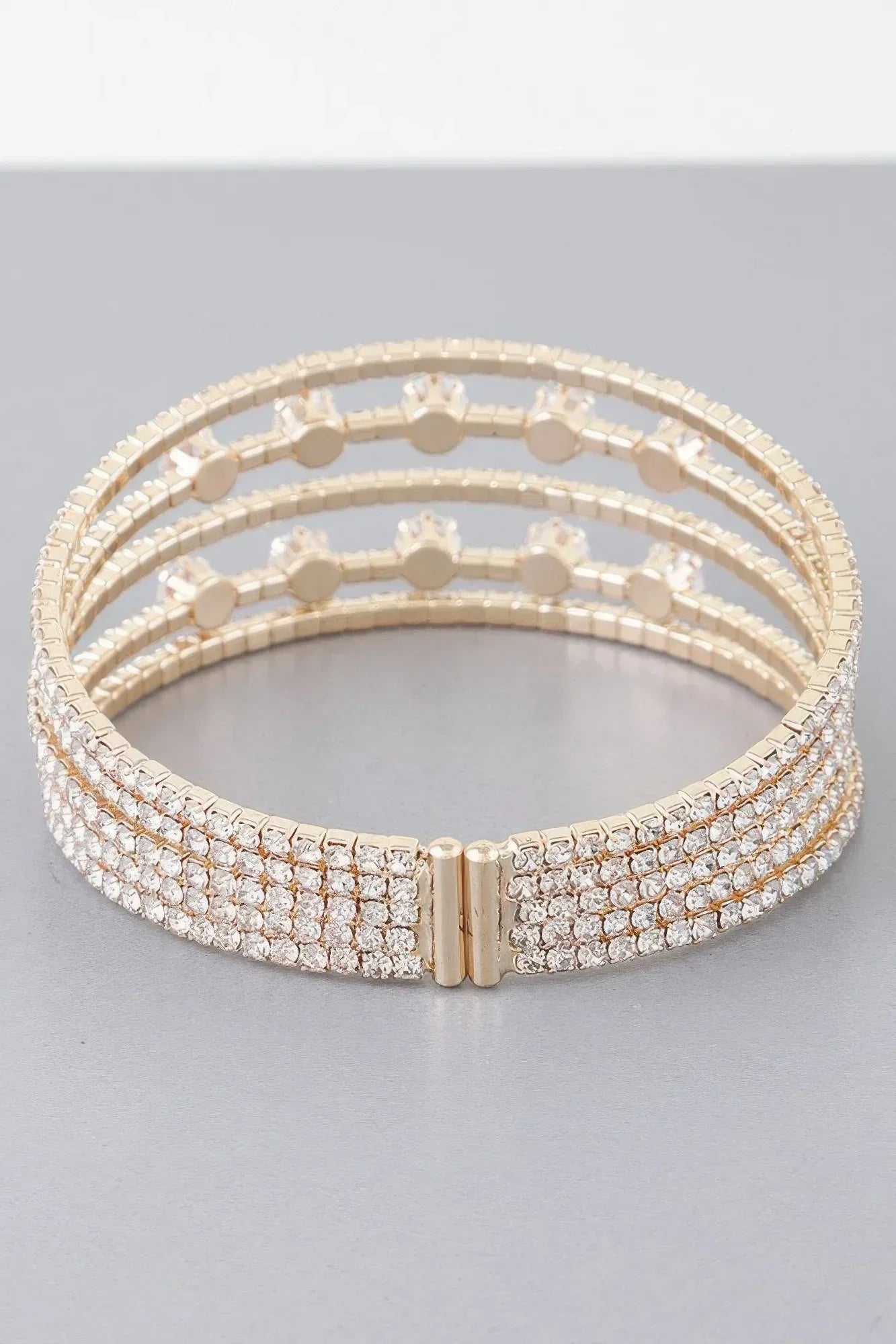 Multi Jeweled Cuff Bracelet | Mixtshop LLC