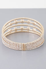 Multi Jeweled Cuff Bracelet | Mixtshop LLC