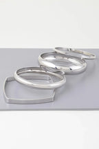 Multi Shiny Silver Layer Bracelet | Mixtshop LLC