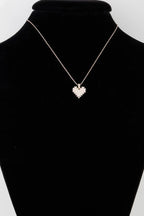 Block Pearl Heart Necklace | Mixtshop LLC