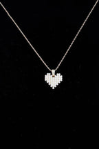 Block Pearl Heart Necklace | Mixtshop LLC