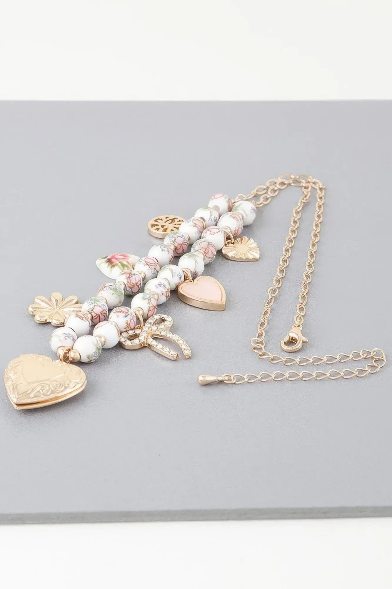 Vintage Heart Charms Necklace | Mixtshop LLC